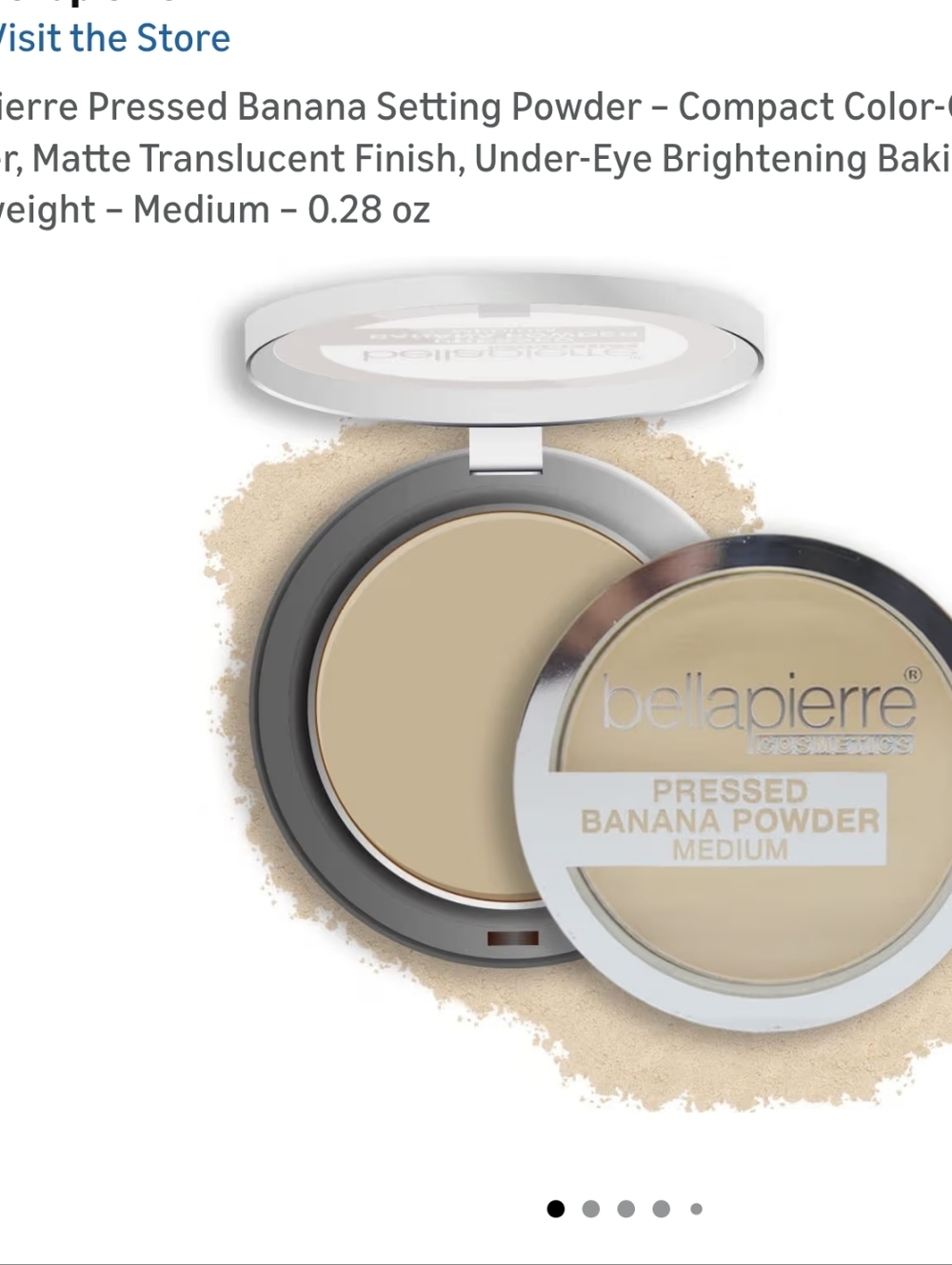 Bellapierre Pressed Banana Setting Powder - Medium (Cream/Yellow)